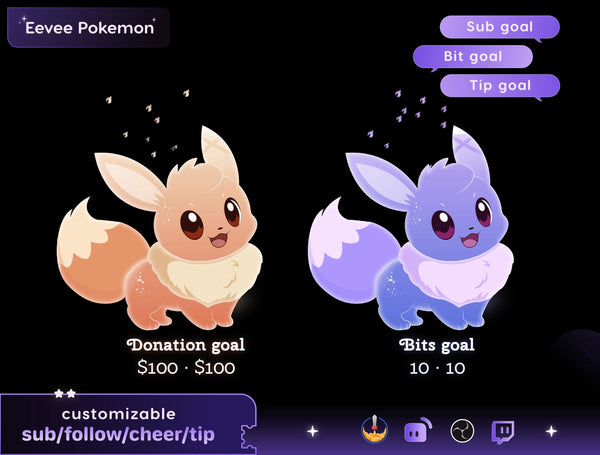 Gaming Liquid Filling Goal Widget | Twitch Streamlabs, TikTok Studio, and Streamelements