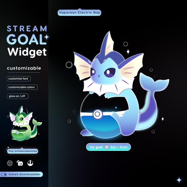 Streaming Goal Widget | Twitch, Streamelements, Streamlabs