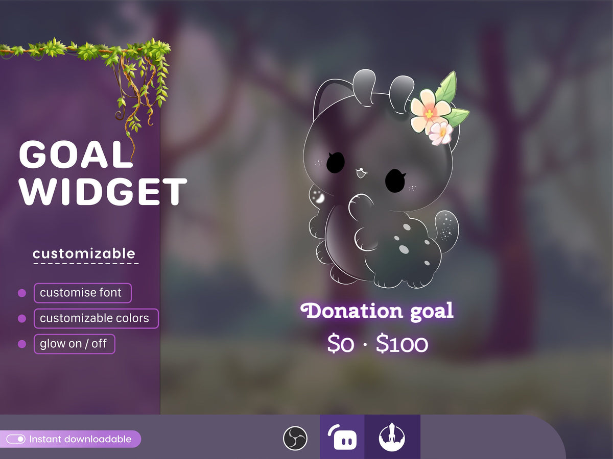 Bloodworm Nature Insects Liquid Filling Goal Widget