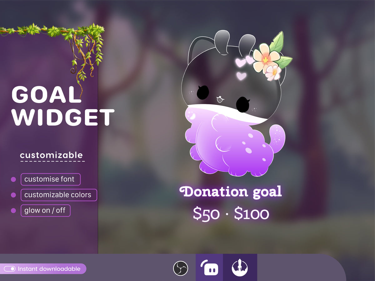 Bloodworm Nature Insects Liquid Filling Goal Widget