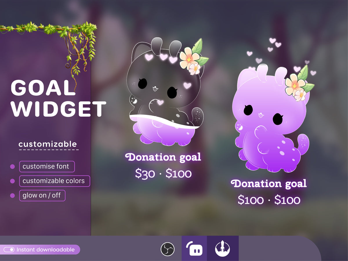 Bloodworm Nature Insects Liquid Filling Goal Widget