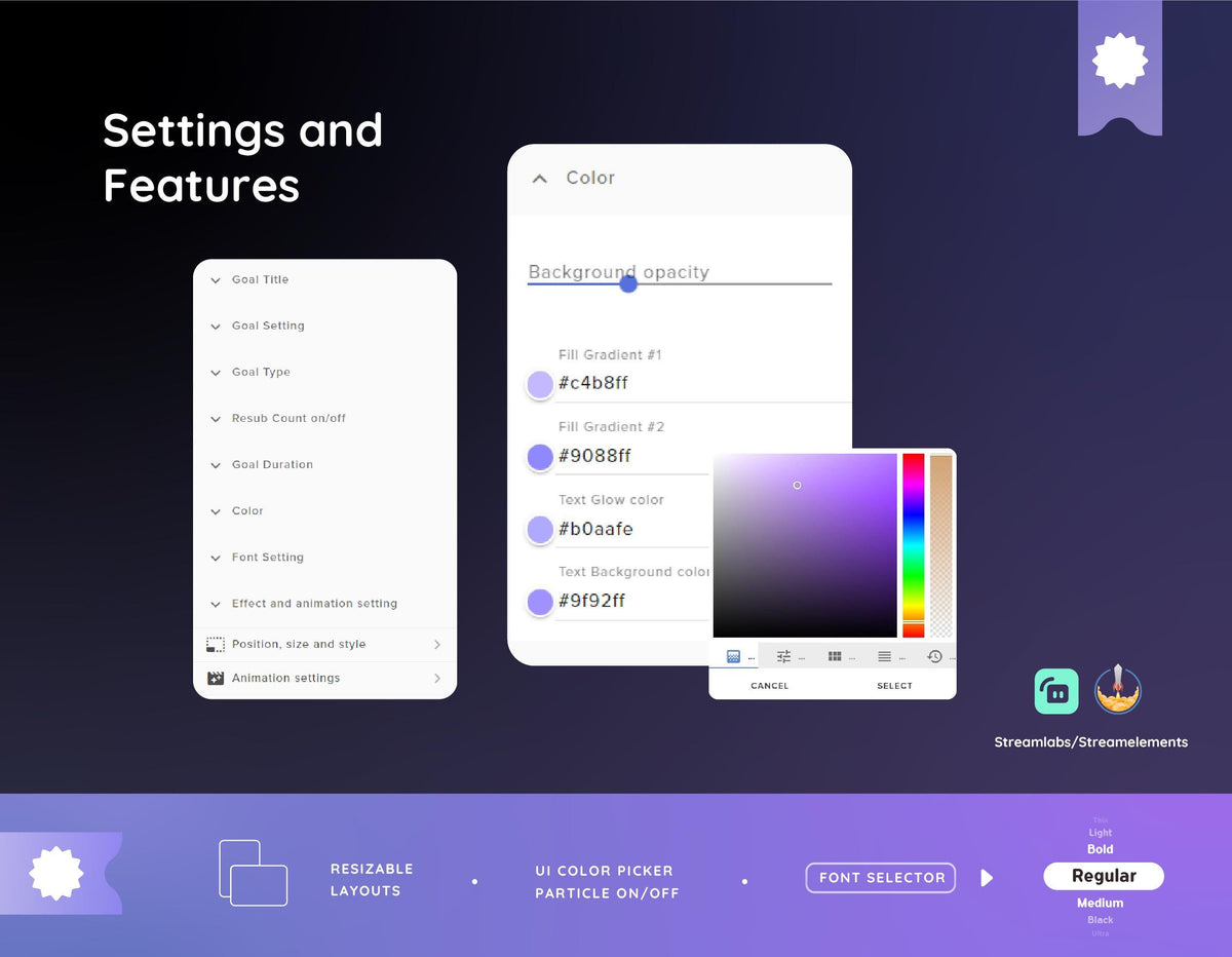 Dango Cat Goal Widget | Customizable Stream Overlay (Streamlabs/Streamelements)