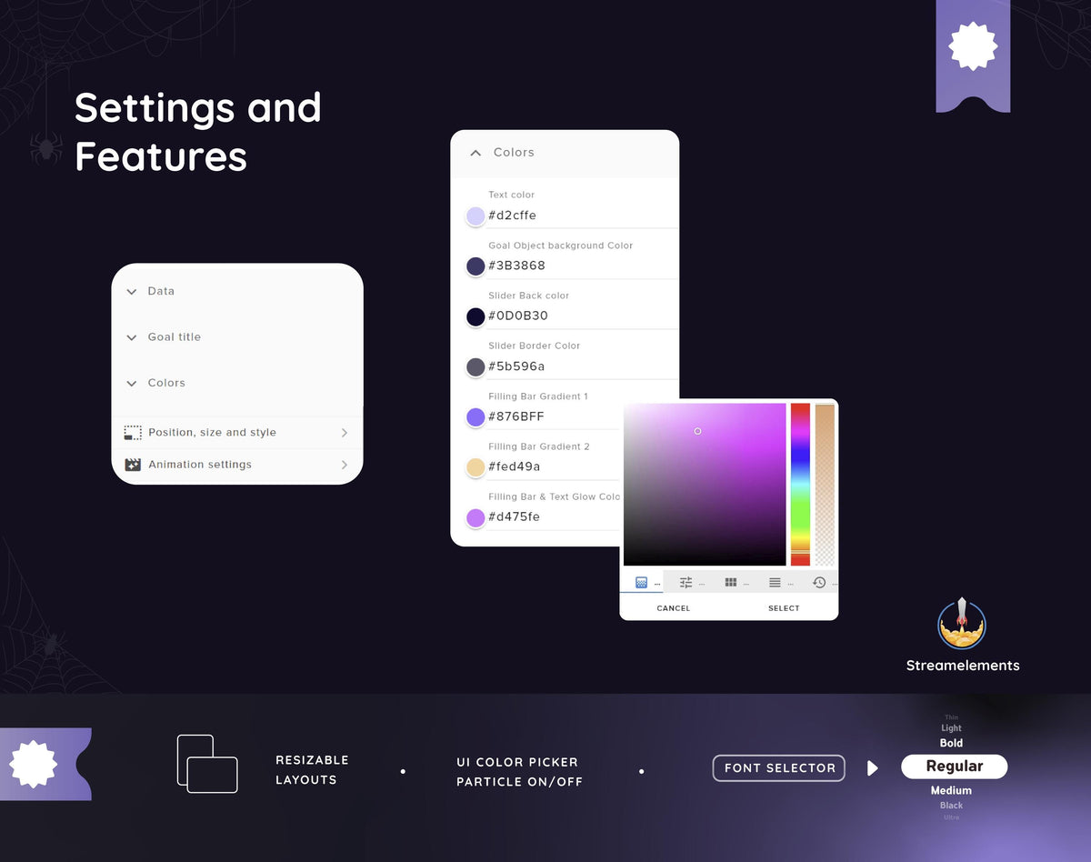 Halloween Ghost Goal Widget: StreamElements OBS