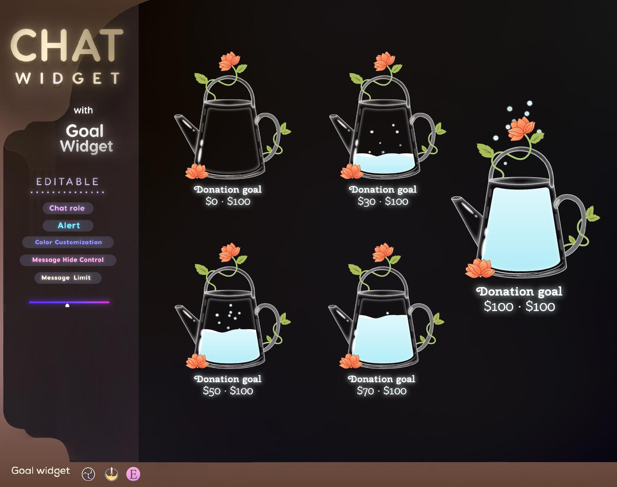 Classical Nature Theme Twitch Chat Overlay (StreamElements) (Digital Download)
