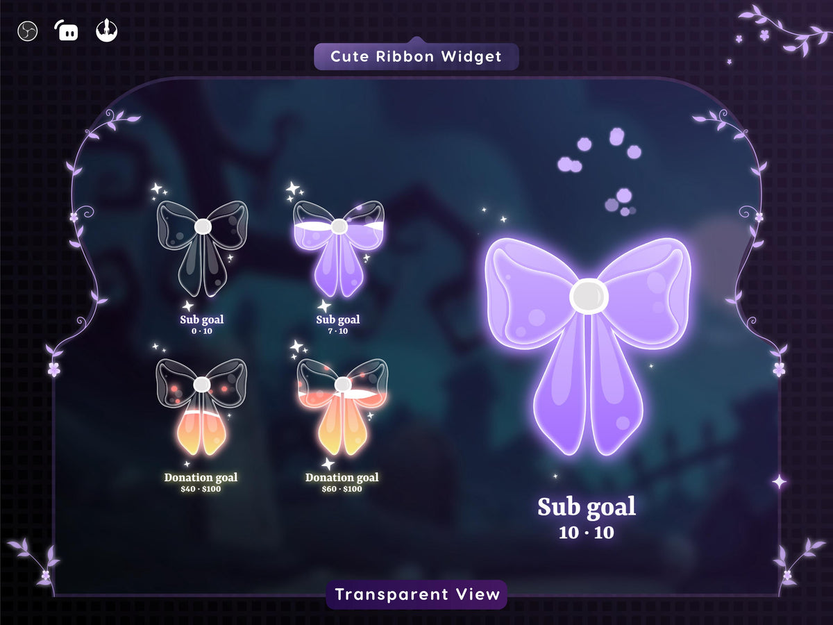 Ribbon Twitch Stream Widget | Streamlabs & Streamelements