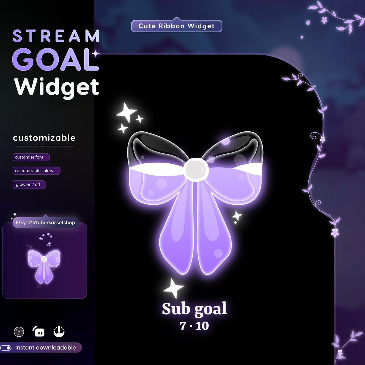 Ribbon Twitch Stream Widget | Streamlabs & Streamelements