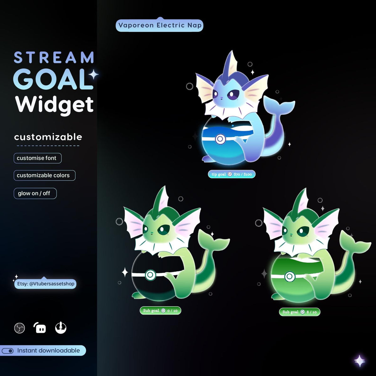 Streaming Goal Widget | Twitch, Streamelements, Streamlabs
