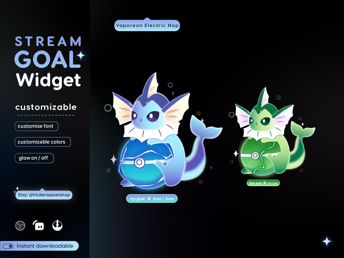Streaming Goal Widget | Twitch, Streamelements, Streamlabs