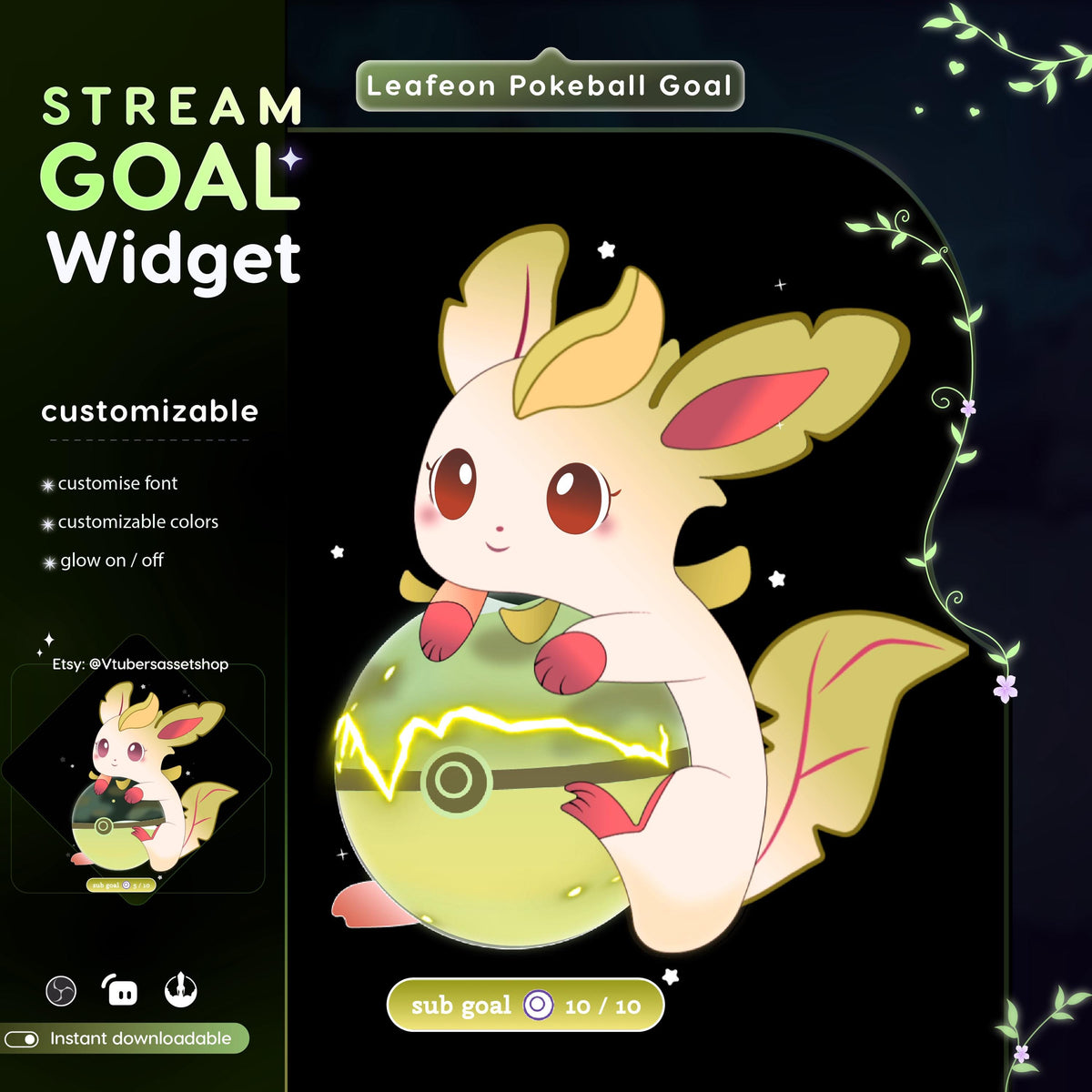 Stream Widget | Electric Goal Widget | Twitch Streamers