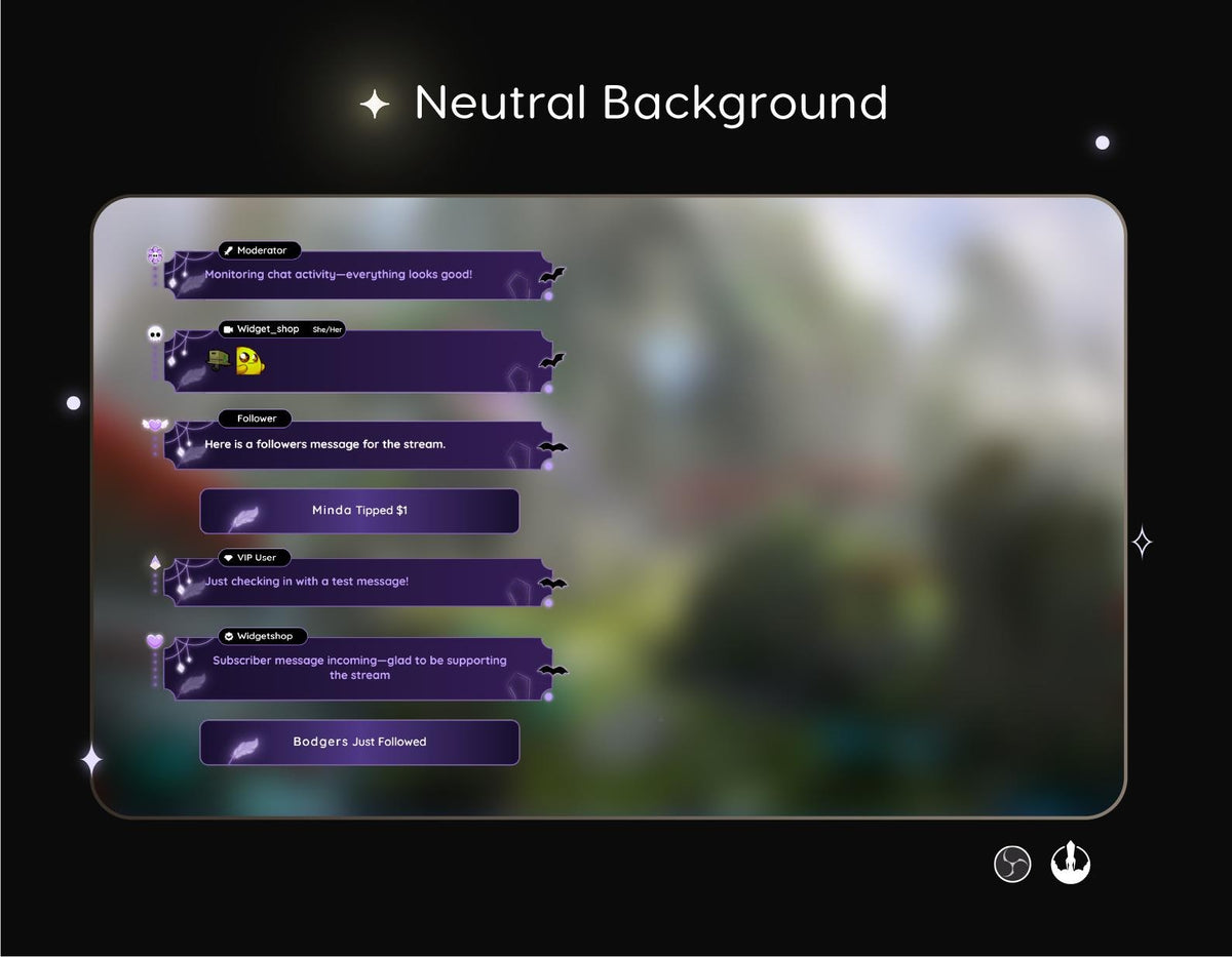 Halloween Skull Ghost Twitch Chat Widget – Customizable Stream Overlay (Digital Download)