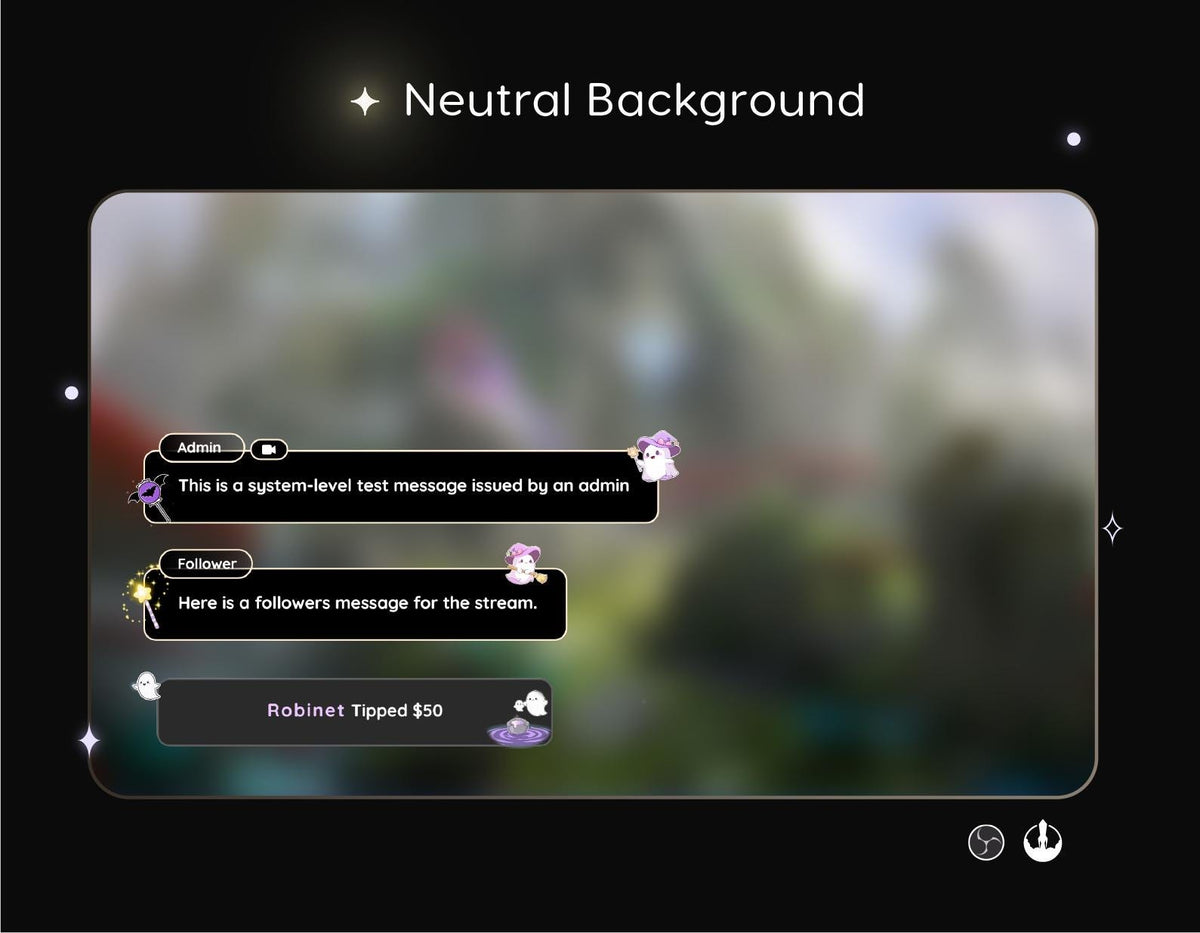 Spooky Ghost Chat Widget | Twitch StreamElements Animated Horror Stream Overlay | VTuber Streamer