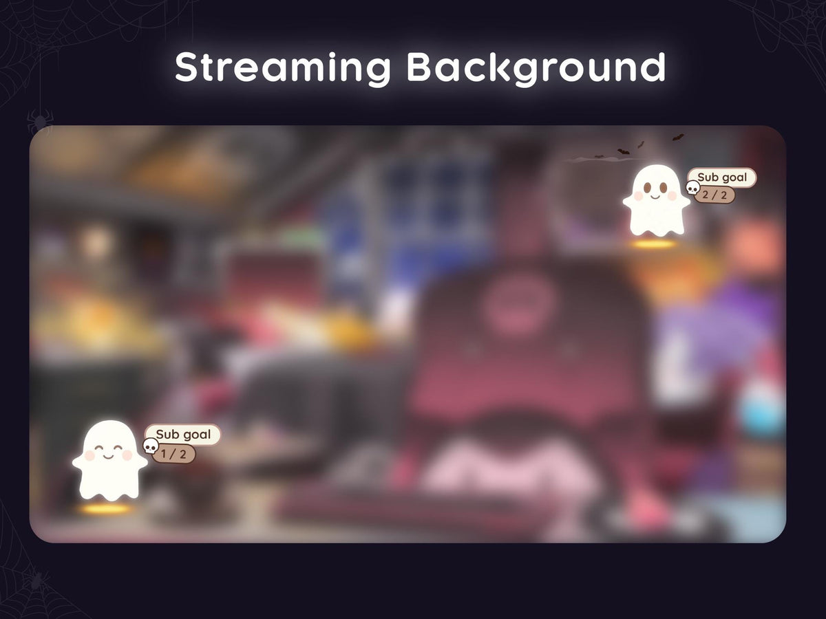 Halloween Ghost Stream Goal Widget: Customizable Streamelements Only