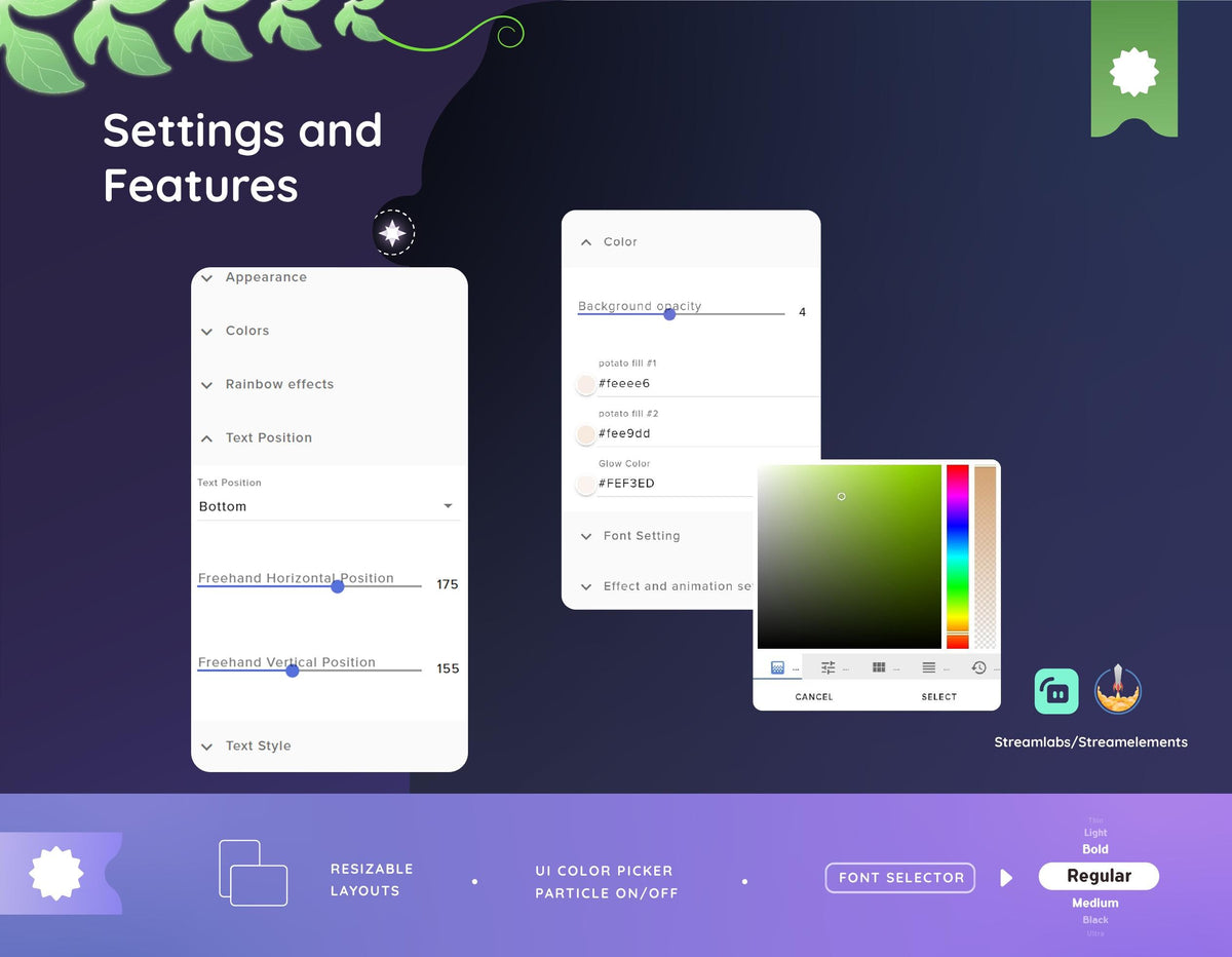 Cute Potato Goal Widget | Twitch Stream Overlay, Streamlabs & Streamelements