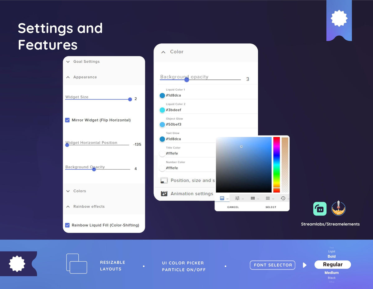 Cute Whale Goal Widget | Streamlabs, Streamelements