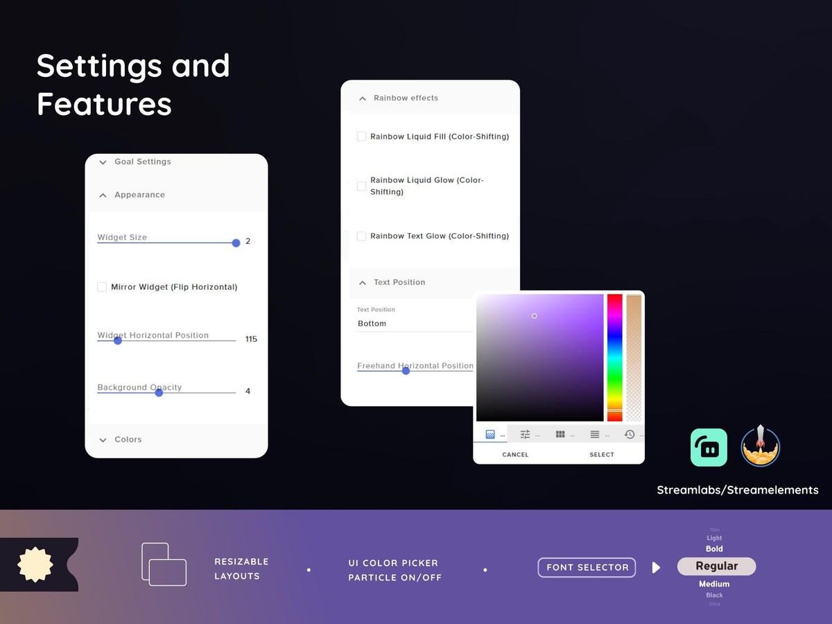 Twitch Star Goal Widget for Twitch - Streamlabs & Streamelements