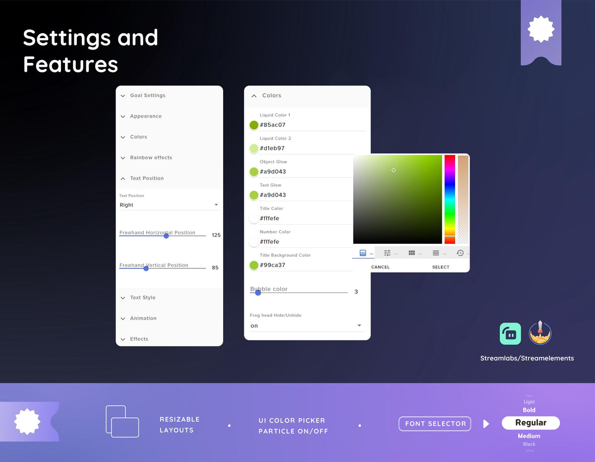 Frog Goal Widget | Customizable Twitch Stream Overlay (Streamlabs/Streamelements)