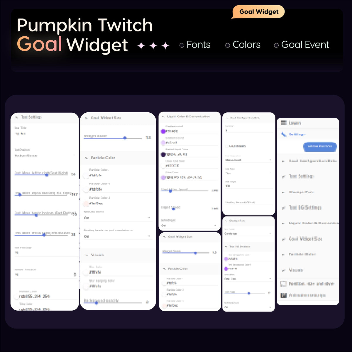 Pumpkin Goal Widget | Twitch Streamlabs StreamElements Halloween Animated Sub Goal Tracker | VTuber Streamer
