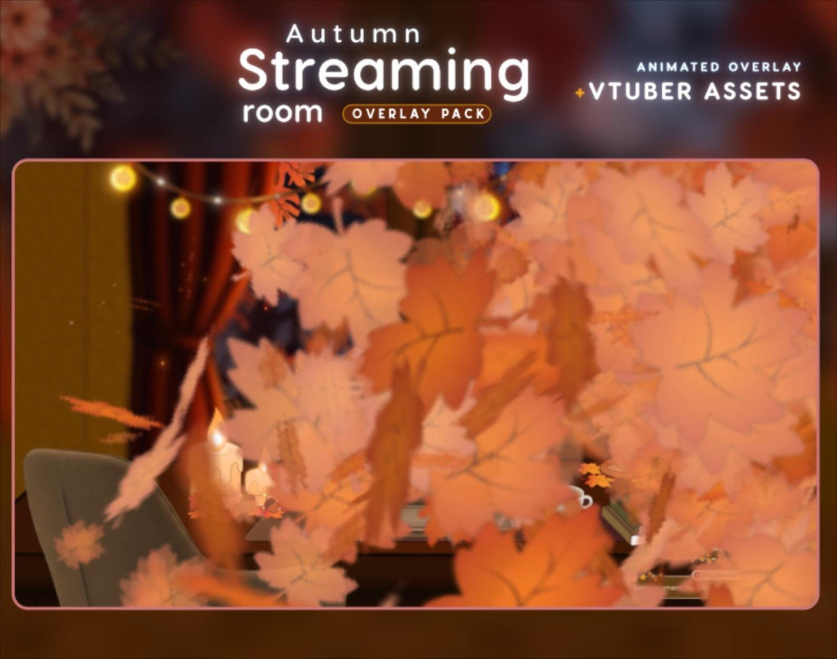 Twitch Animated Autumn Leaf Stream Transition Overlay (Digital Download)