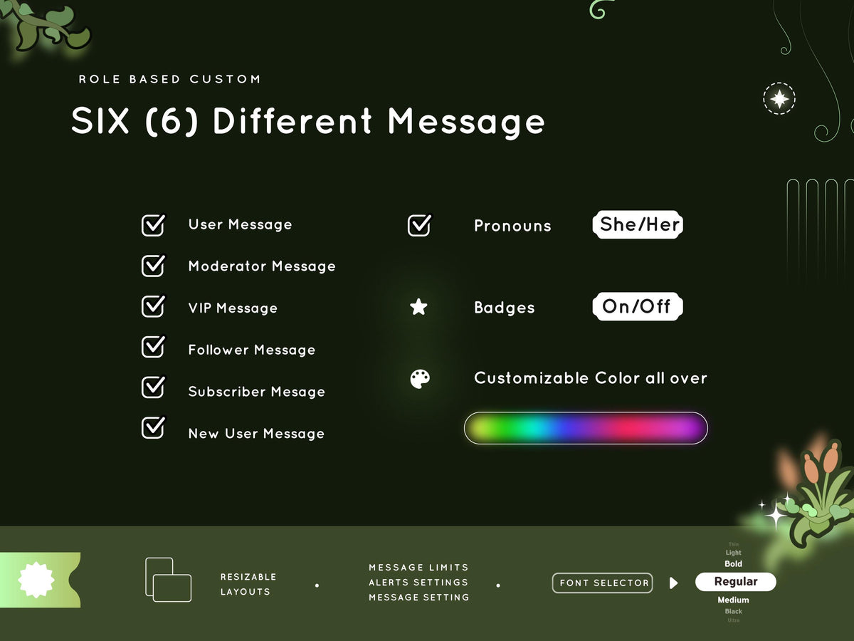 Trasparent Frog Chat Widget: Froggy Glass Stream Overlay (Streamelements)