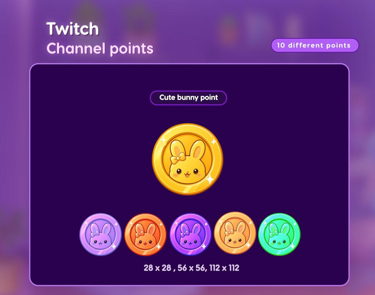 Kawaii Bunny Stream Package,Pastel Pink Purple Stream Overlay for Streamer ...