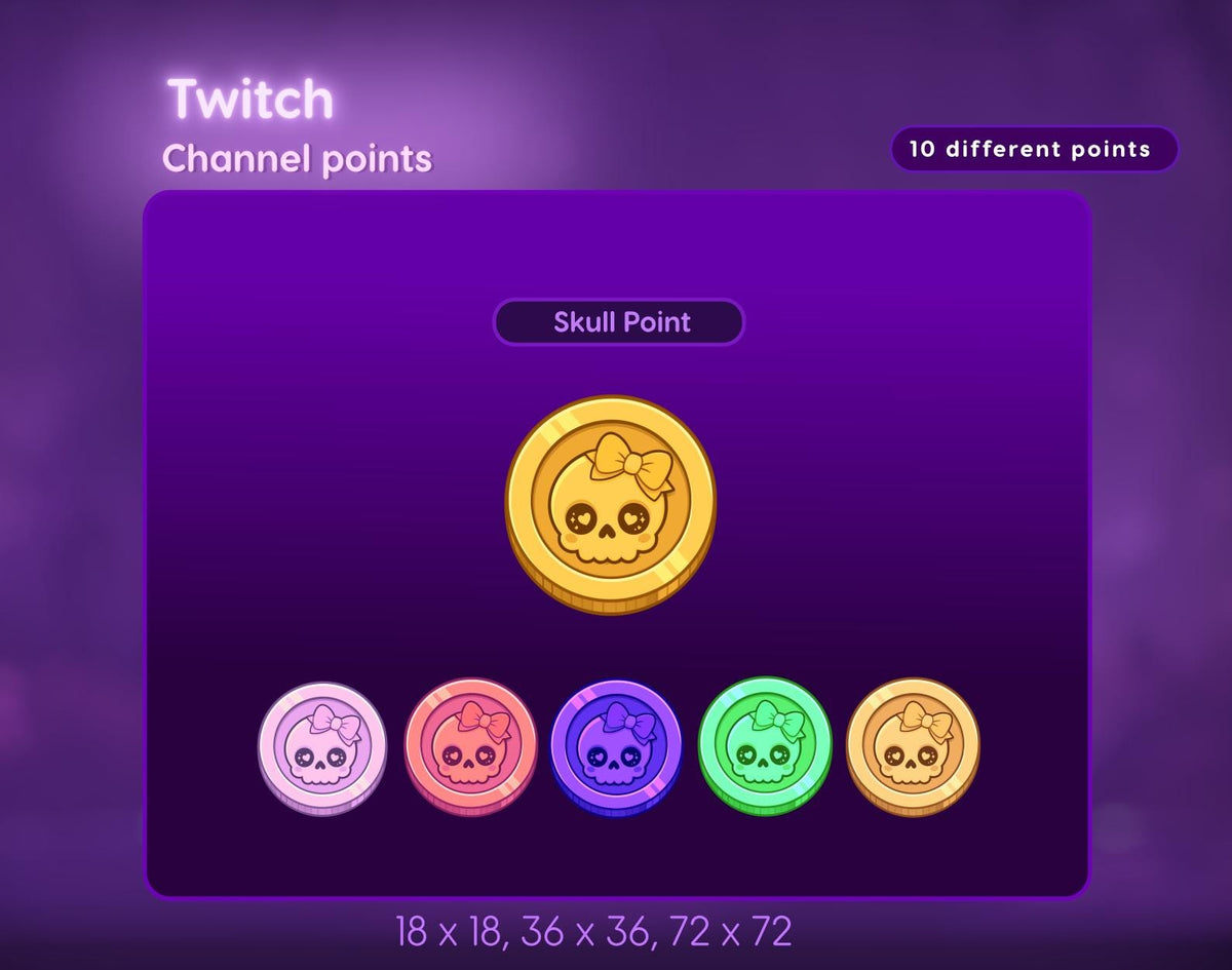 Halloween Skull Channel Points for Twitch Streamer