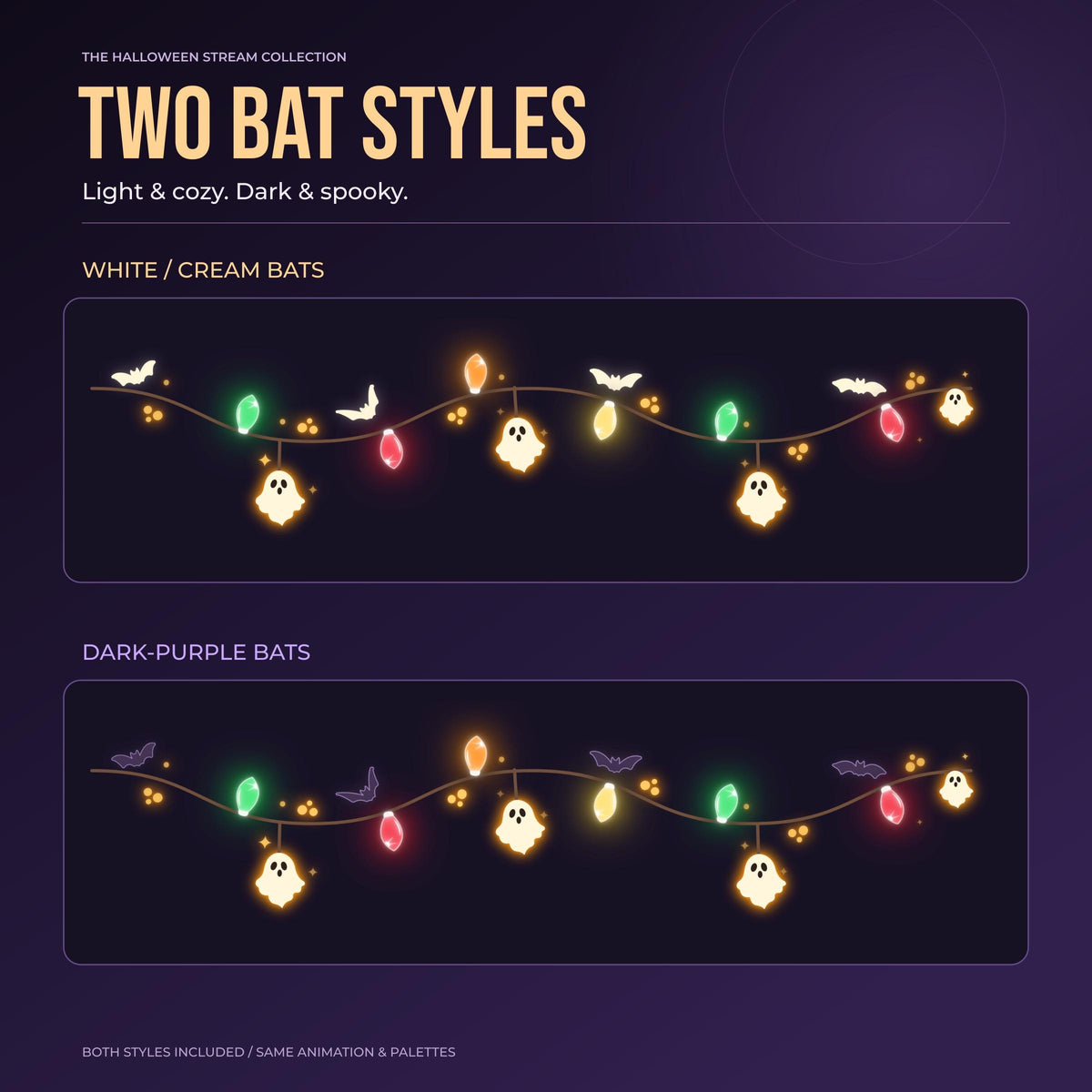 Halloween Stream Decorations | 5 Animated Cozy Halloween Decorations | Twitch Stream Package | Halloween Overlay | OBS (digital download)