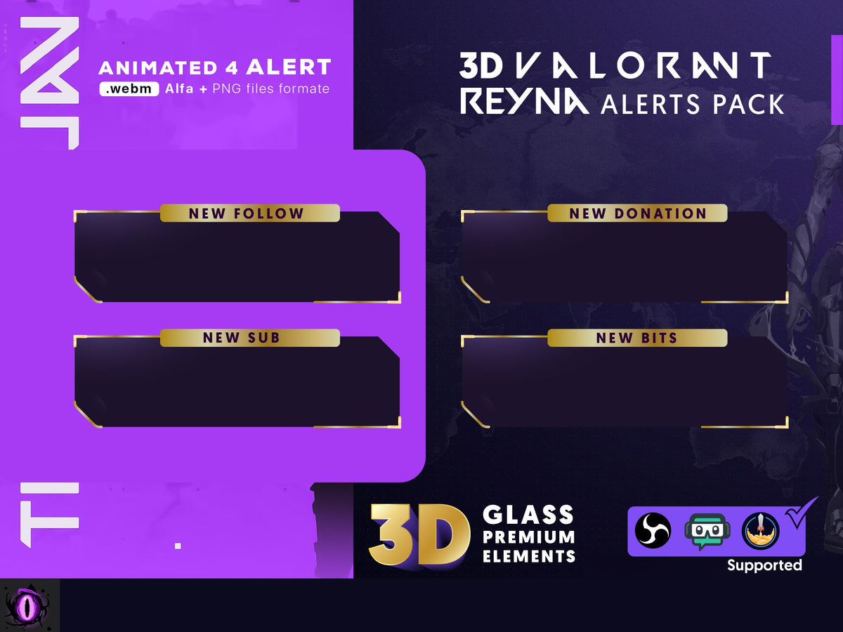 Valorant  3D Stream Overlay Bundle