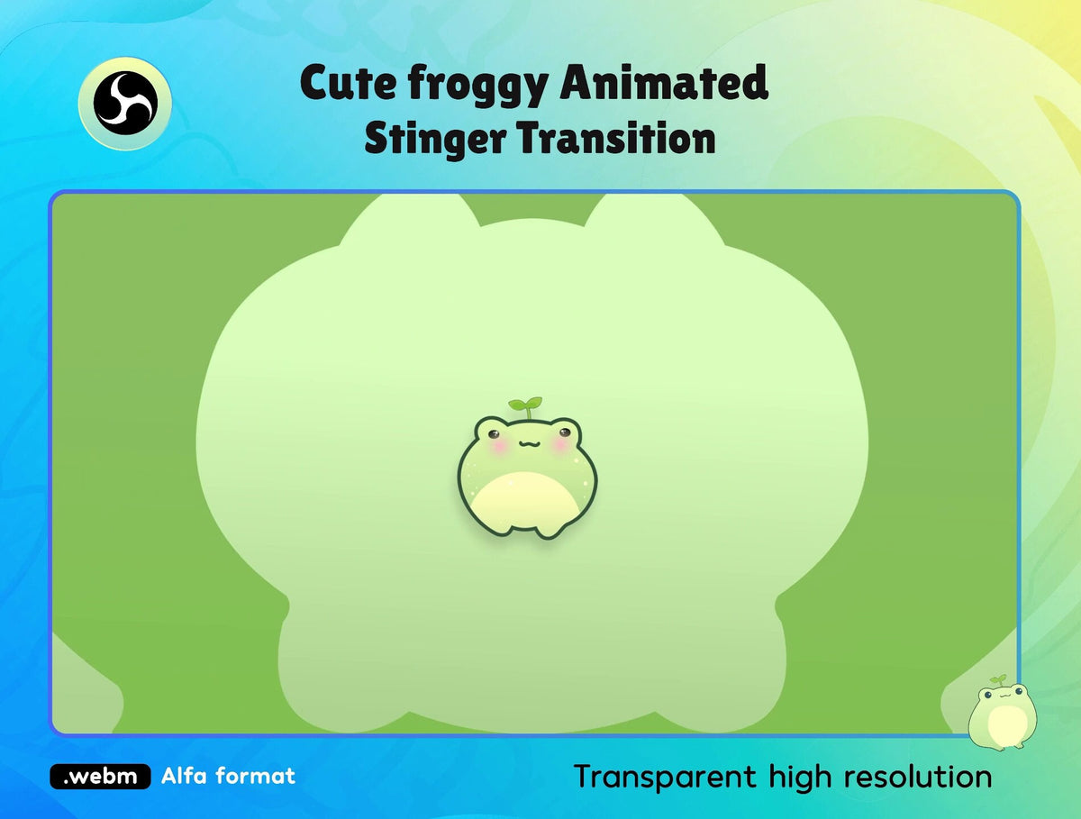 Froggy Transition - Stream Transition - Twitch Transition Animation